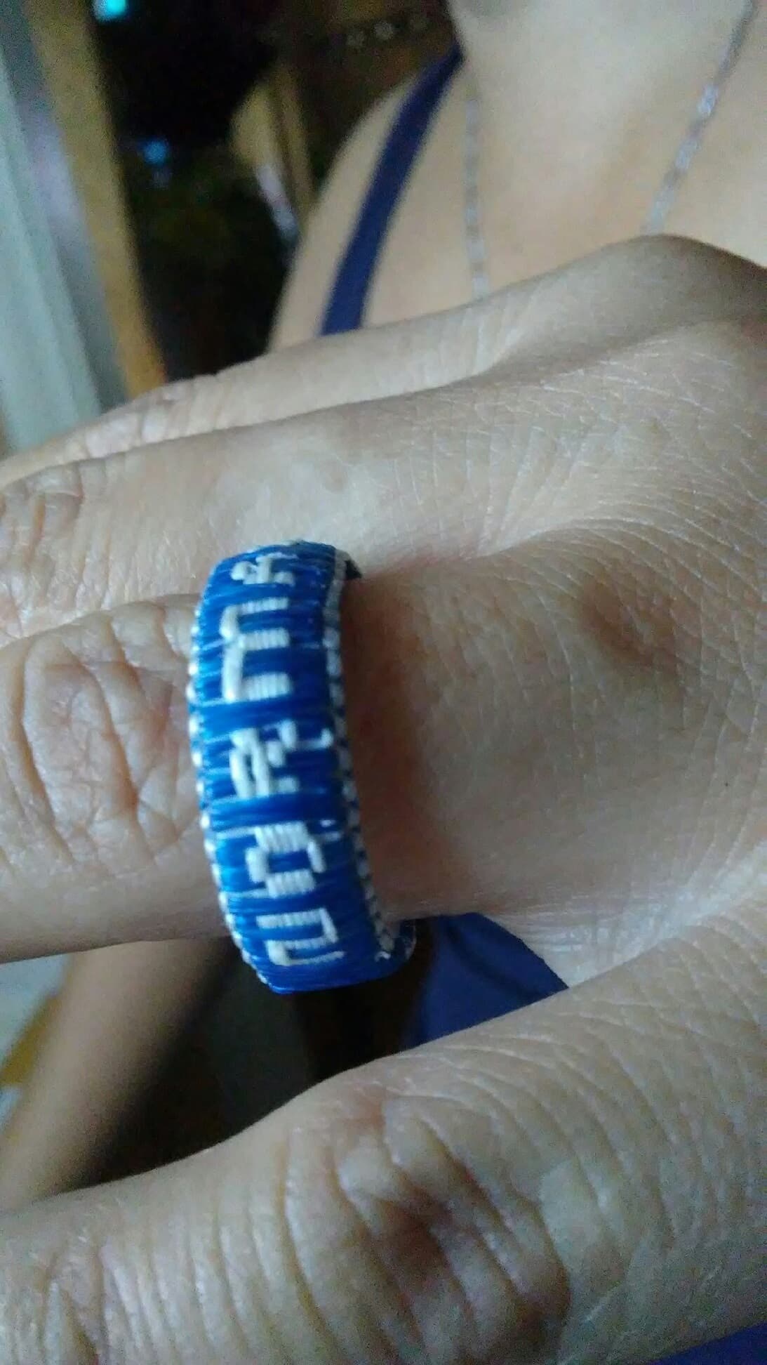 Romulo made this DIY anniversary ring as a gift to his wife while in detention.
