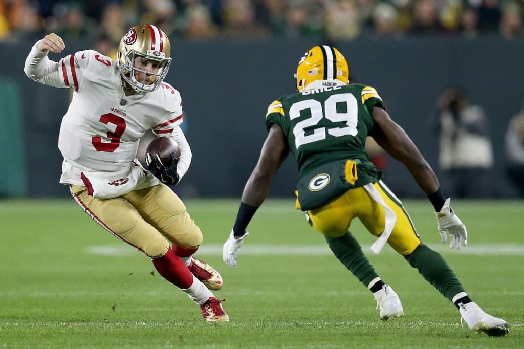 Desgraciadamente, para abonar a la mala campaña de los 49ers, Beathard fue interceptado restando 1:13 de partido. Quedaba tiempo para que Rodgers y compañía lo ganaran.