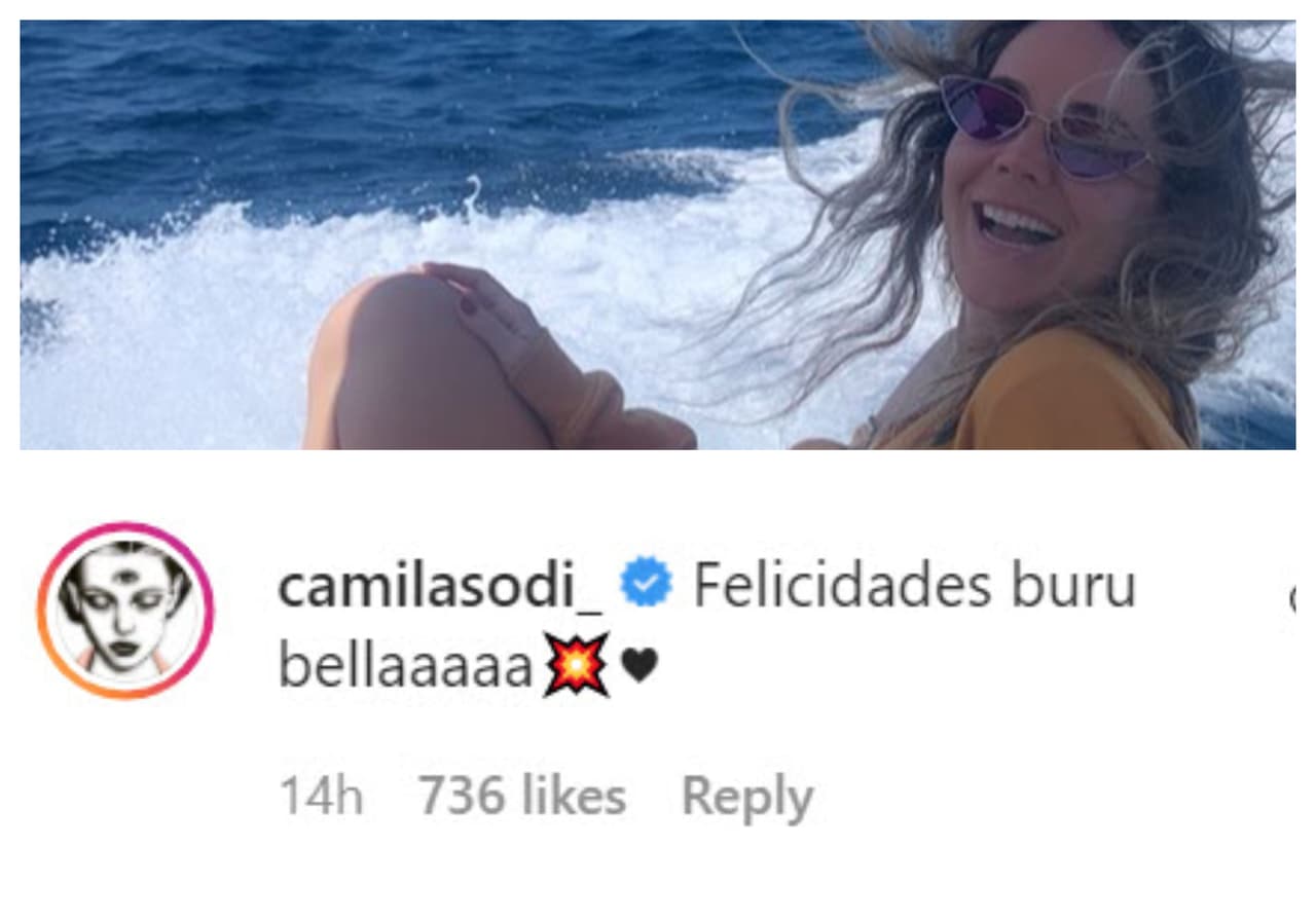 Camila Sodi, quien 
<b><a href="https://www.univision.com/famosos/mis-hijos-tienen-al-mejor-papa-repite-camila-sodi-al-compartir-lo-que-hace-por-otros-diego-luna-video" target="_blank">es madre de Fiona y Jerónimo</a></b>, los hijos que tuvo con Diego Luna, también le hizo sentir su cariño. 
<br>