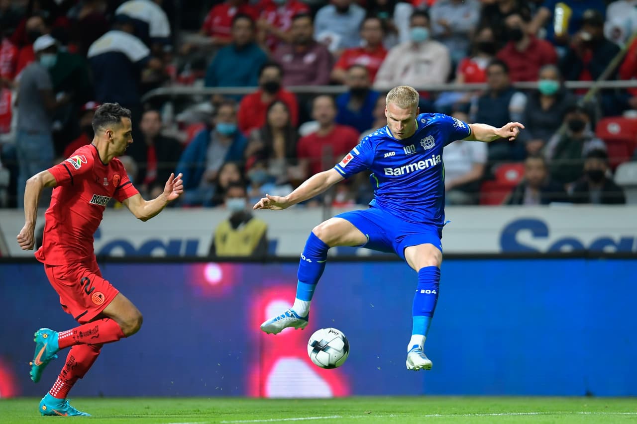 Toluca y Bayer Leverkusen protagonizaron un entretenido partido amistoso en la cancha del 'Infierno', que terminó a favor de los locales con un gran gol de Alexis Canelo.