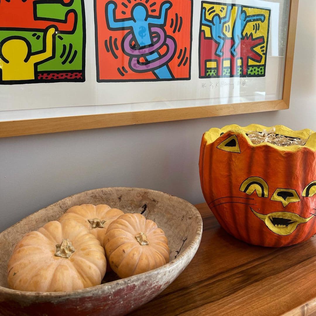 Los ornamentos de calabazas también estuvieron presentes, pues también marcan el otoño.