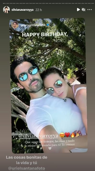 El reconocido fotógrafo Uriel Santana también compartió una tierna imagen con la actriz en la que le expresa cariño.