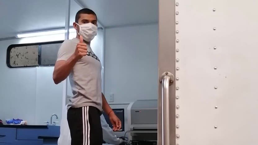 Los Jugadores presentaron las pruebas en grupos de cuatro personas por hora con el fin de evitar la aglomeración.