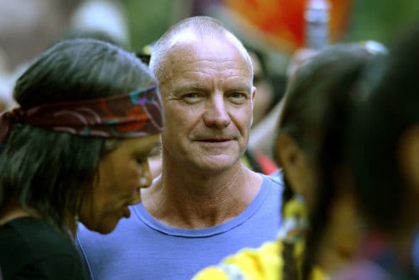 También en 6th Avenue el músico Sting.