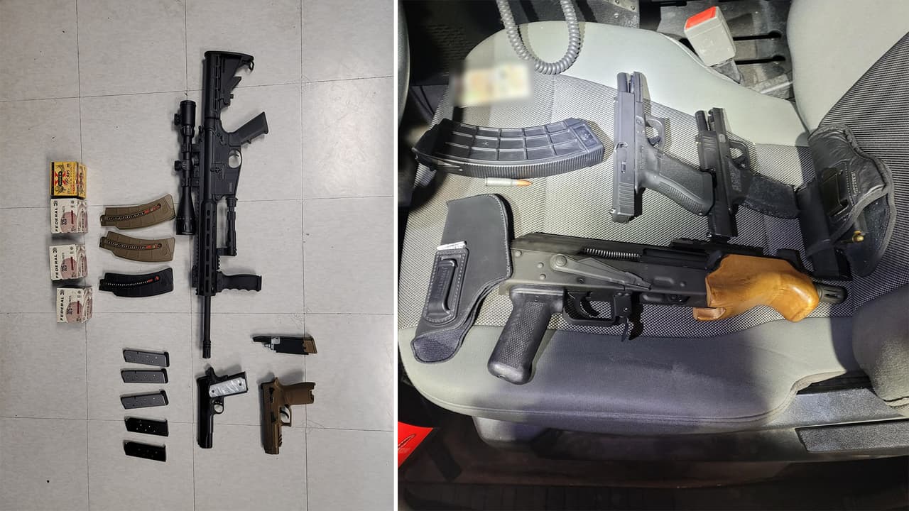 Encuentran armas y migrantes escondidos en vehículos al sur de Arizona