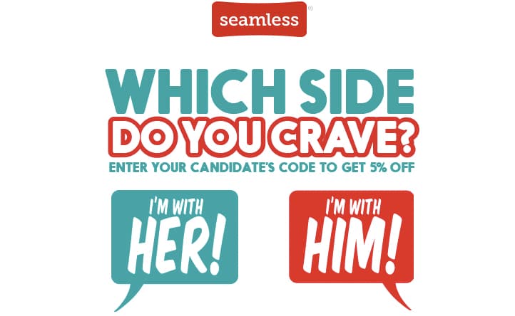 La oferta de Seamless que aprovecha el debate presidencial