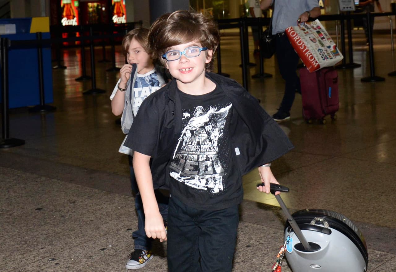 Los hijos de Ricky Martin llegaron a Puerto Rico.