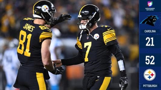 <b>Carolina 21-52 Pittsburgh</b>. Lo que pintaba ser un partidazo acabó siendo una paliza sin misericordia. Ben Roethlisberger se despachó con la cuchara grande: lanzó para cinco pases de touchdown.