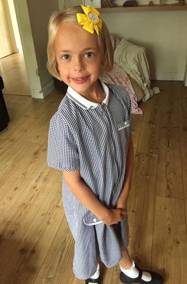 La pequeña de tan sólo nueve años estaba devastada cuando se enteró que su pequeño novio tenía la enfermedad.