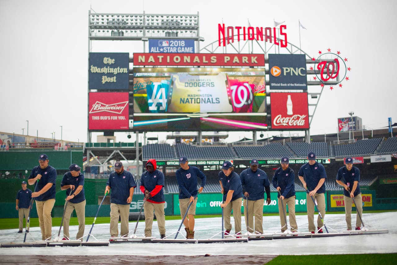 Se suspendió el segundo juego entre Dodgers y Nationals por el huracán Matthew