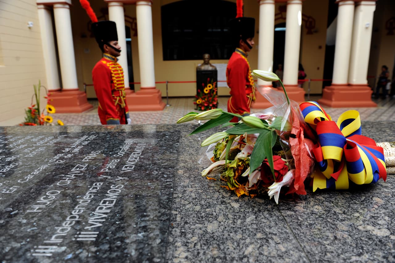 Hugo Chávez está enterrado justamente en esta zona, en el Cuartel de la Montaña.