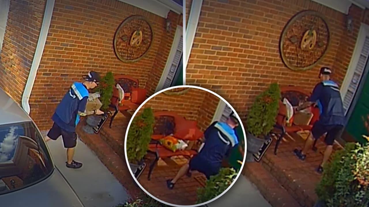 “Esconde los paquetes de mi esposo”: la inusual petición que un repartidor de Amazon en la entrada de una casa