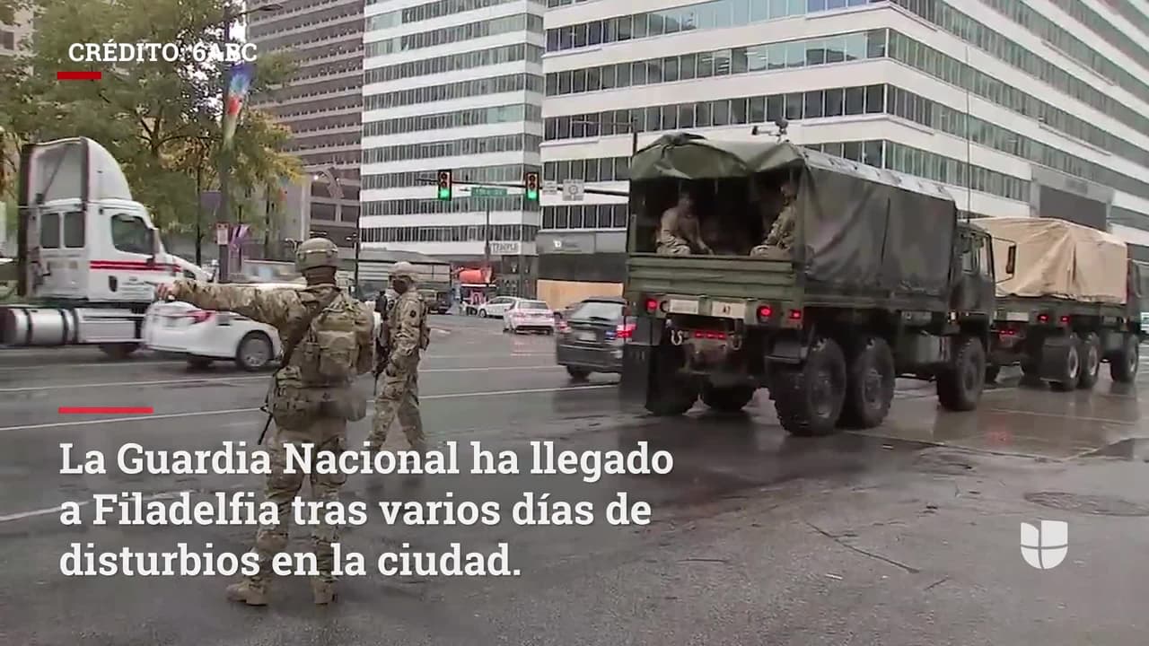 Filadelfia estará bajo la vigilancia de la Guardia Nacional luego de disturbios y saqueos 