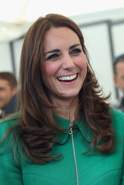 Kate se mostró siempre contenta.