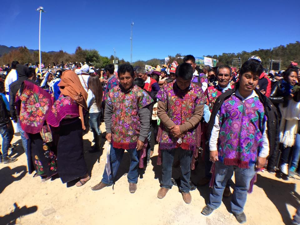 Miles de fieles se dieron cita en San Cristóbal de las Casas, Chiapas para escuchar la misa del papa Francisco.