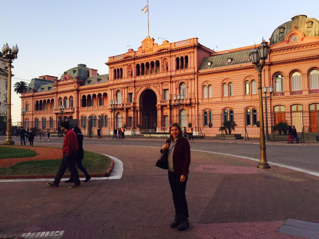 La actriz compartió en su cuenta de Twitter, algunas fotografías de su viaje a Buenos Aires. 
<br>