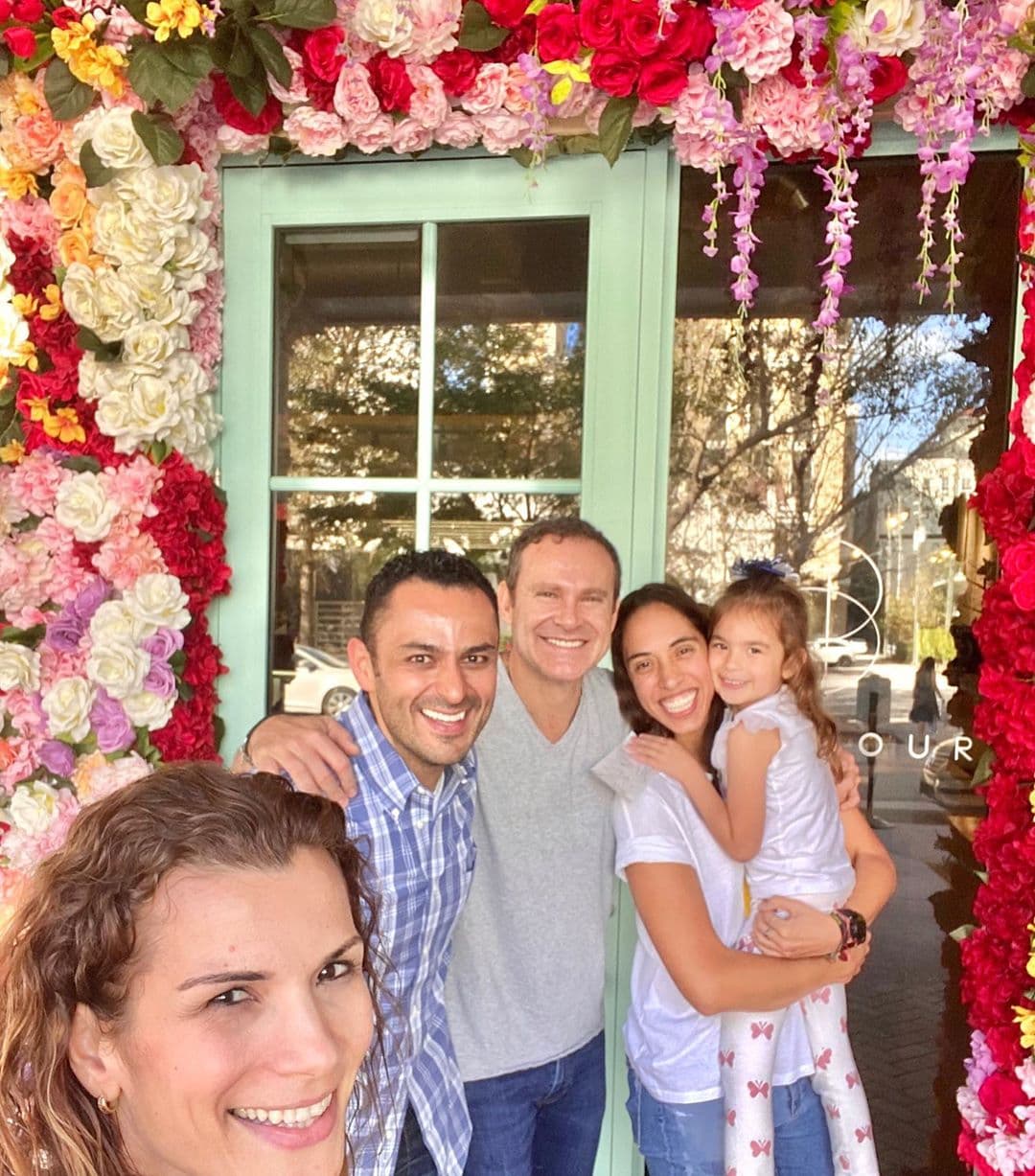 Una tarde con amigos no pudo faltar en el fin de semana de los Tacher.