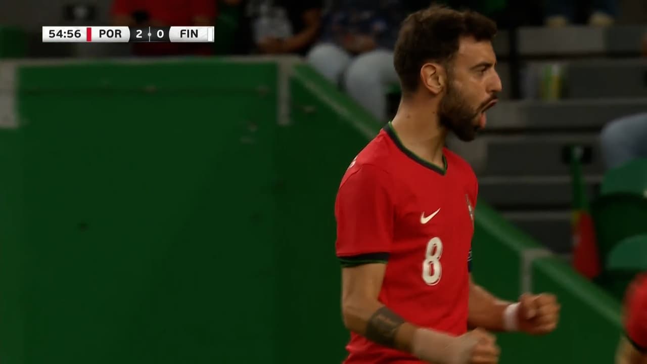 Ya es goleada lusa… Bruno Fernandes sella el 3-0 sobre Islandia