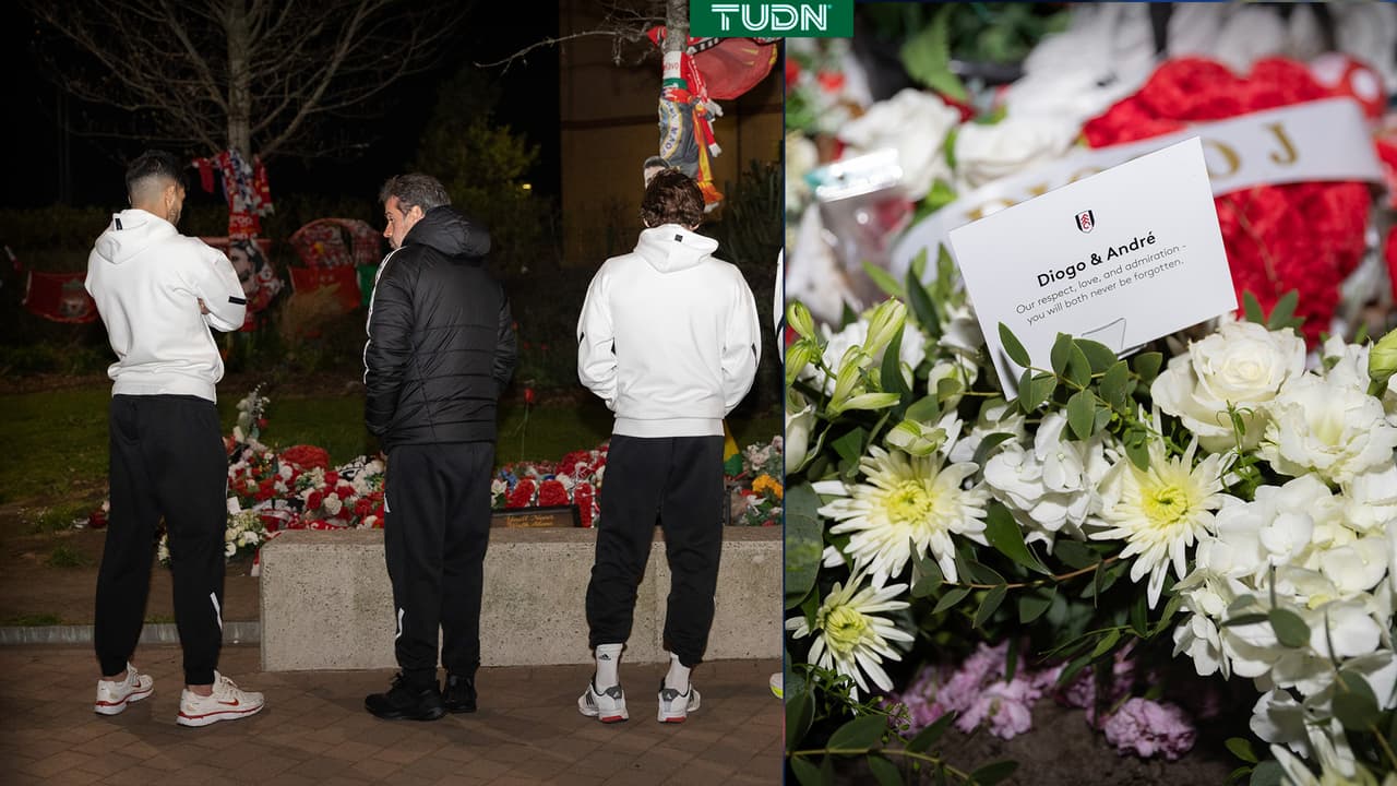 Raúl Jiménez y Fulham realizan emotivo homenaje a Diogo Jota