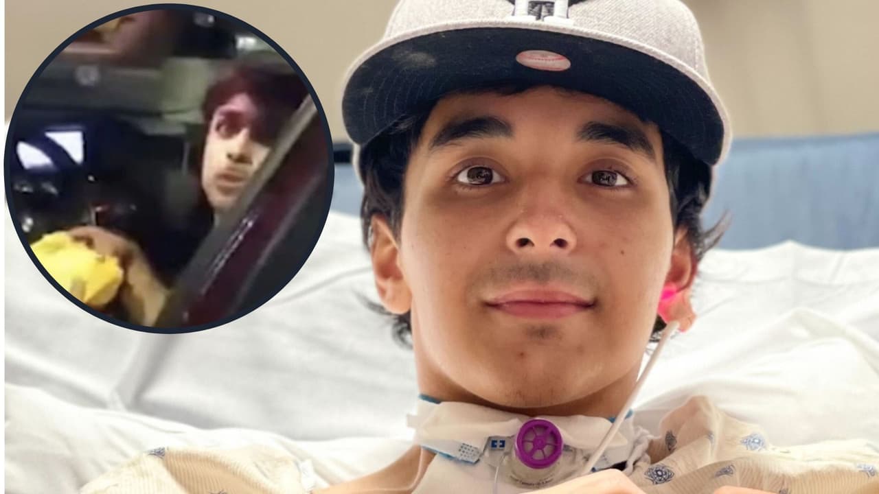 Erik Cantú despierta en hospital tras ser baleado por un policía cuando comía una hamburguesa