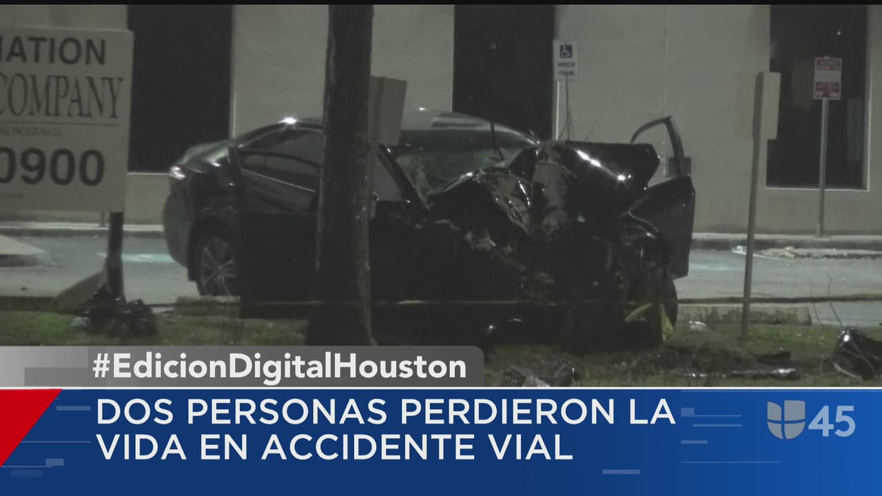 Aparatoso accidente al oeste de Houston deja dos personas muertas