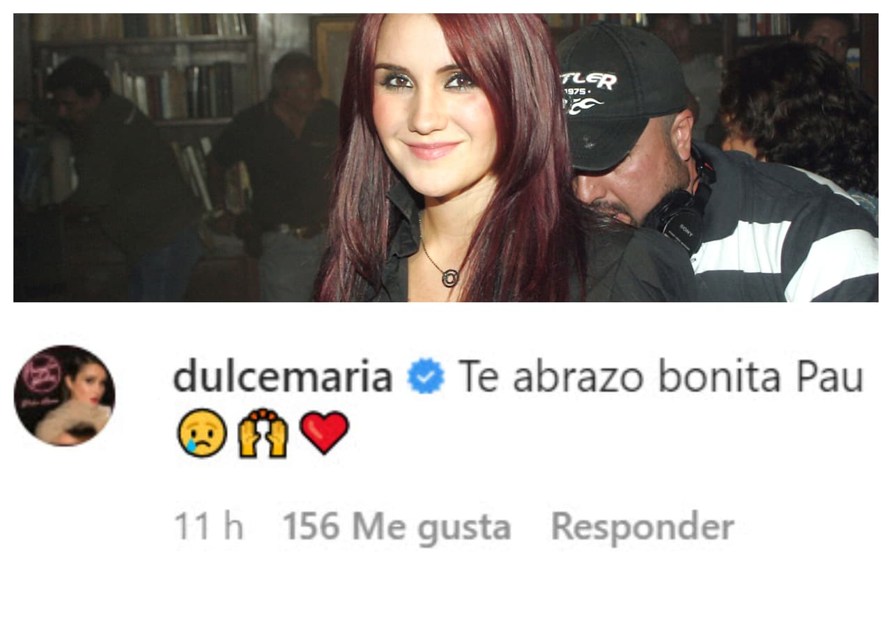 Dulce María le mandó un abrazo tras leer su escrito.
<br>