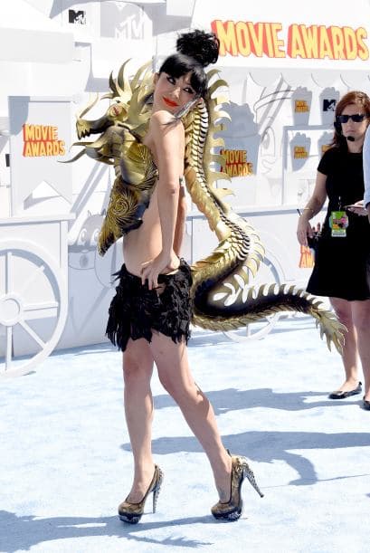 Bai Ling se robó todas las miradas con su atuendo.