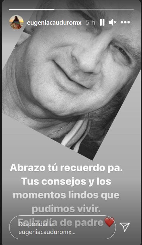 <b>Eugenia Cauduro</b> quiso hacerle este homenaje al suyo, don Ernesto, quien partió de este mundo en agosto de 2017.