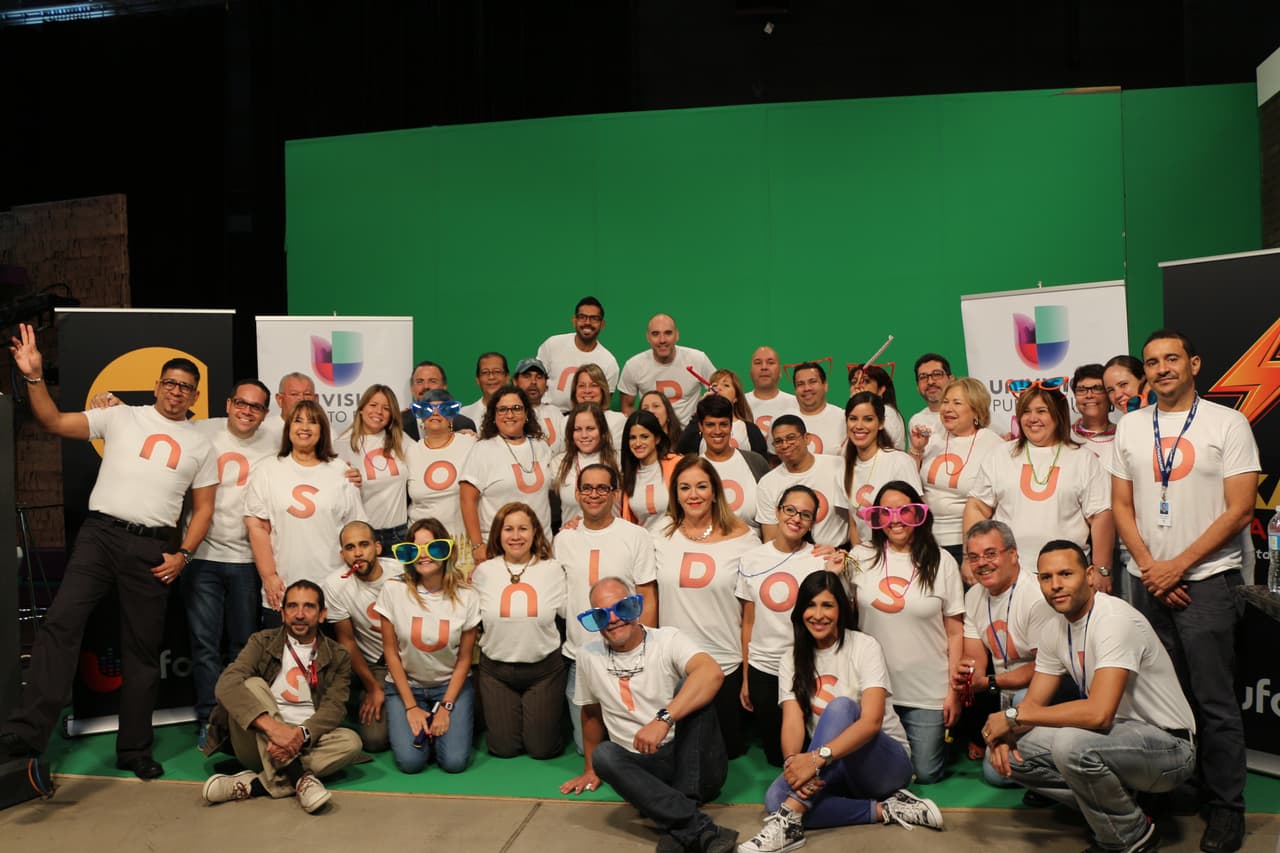 Empleados y talentos de Univision Puerto Rico formaron parte de la campaña.