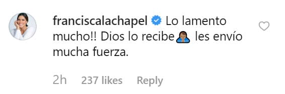 En Despierta América siempre estuvieron al pendiente de la salud de Dante, por lo que Francisca Lachapel no dudó en escribirles a través de Instagram.