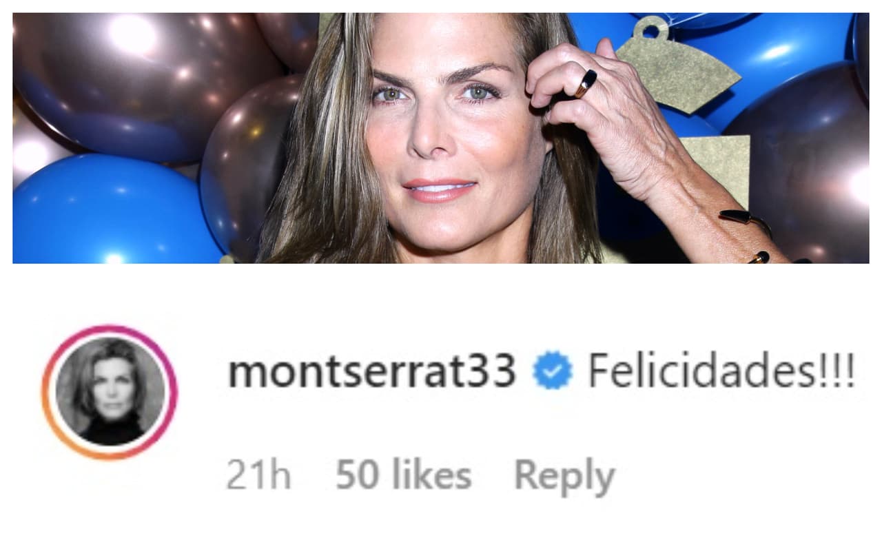 Montserrat Oliver también le deseó lo mejor.