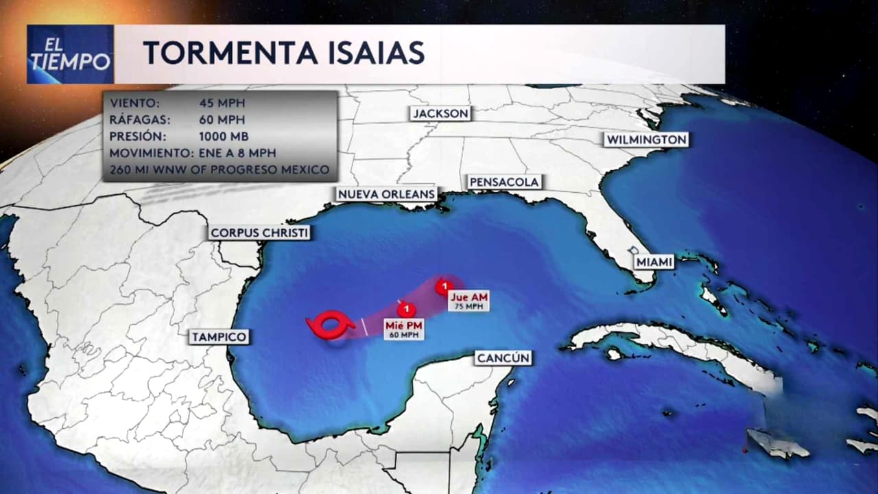 Tormenta tropical Isaias amenaza a Florida como un poderoso huracán