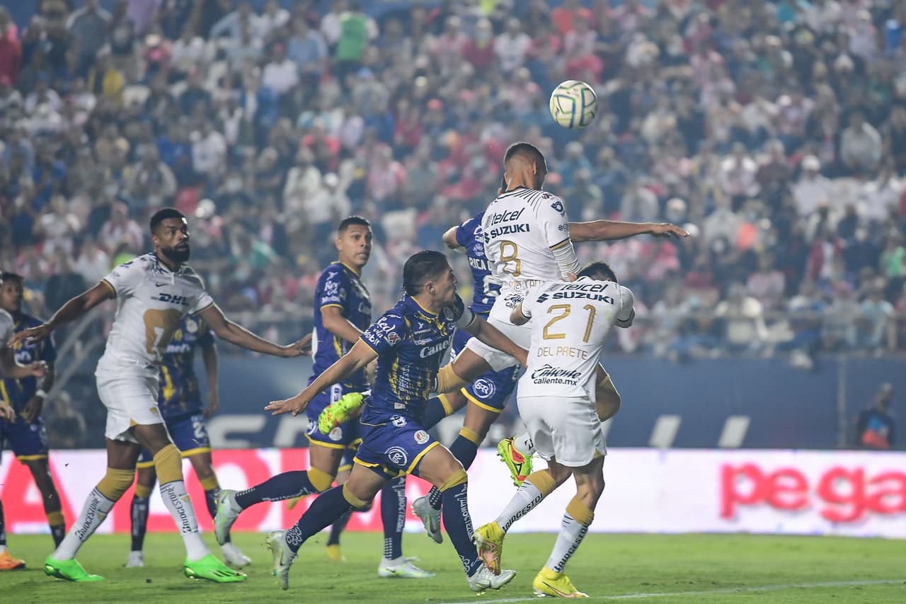 Atlético de San Luis remontó y venció 3-2 a Pumas con un hat-trick de Abel Hernández en la Jornada 9 del Apertura 2022; Eduardo Salvio marcó un doblete.