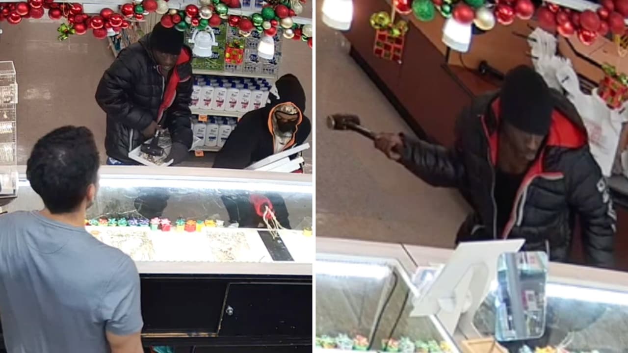 Cuatro hombres robaron más de 600,000 dólares en joyas de la Joyería Princesa, ubicada dentro de El Rancho Supermercado en Dallas. A plena luz del día, los sospechosos destrozaron vitrinas con martillos, sin usar armas de fuego, y huyeron rápidamente. El robo, que duró menos de 40 segundos, fue captado por cámaras de seguridad. Ángel Cuenca, empleado de la tienda, intentó intervenir, pero los ladrones lo intimidaron. La policía investiga el caso.