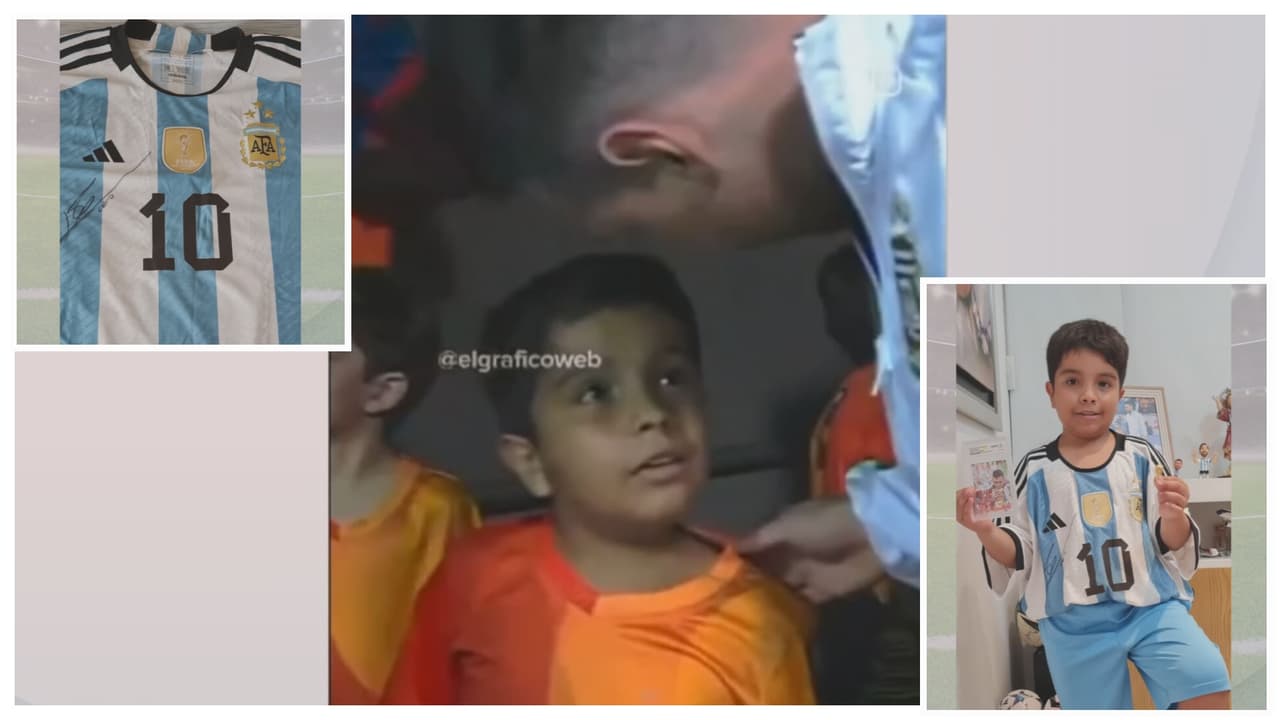 Lionel Messi hace realidad el sueño de un niño colombiano