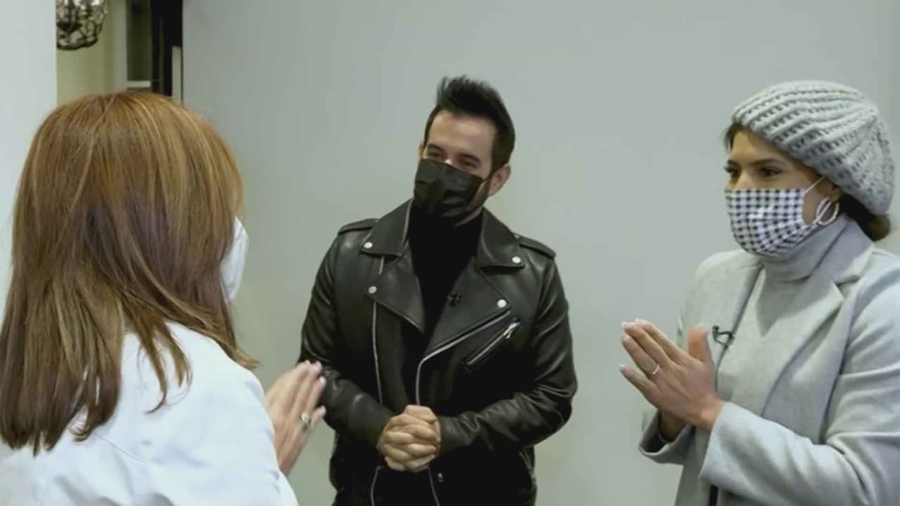 Manny Cruz fue con Francisca a dar gracias a los profesionales de la salud tras vivir un gran susto por el covid