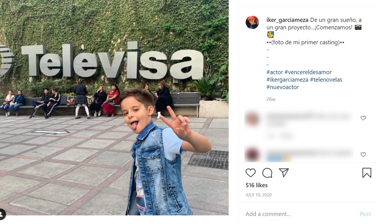 En julio, cuando iniciaron las grabaciones de la telenovela, Iker García publicó esta foto en la que se le ve emocionado y que corresponde al día en que hizo su primer casting en Televisa San Ángel: "
<b><a href="https://www.instagram.com/p/CCfGkhcHark/" target="_blank">De un gran sueño, a un gran proyecto</a></b>... ¡Comenzamos!", escribió.
<br>
