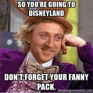 "Si vas a Disney, no olvides tu cangurera".