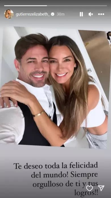 Elizabeth Gutiérrez colgó esta foto abrazando a William Levy el pasado jueves 28 de septiembre abriendo más dudas alrededor de la pareja.
