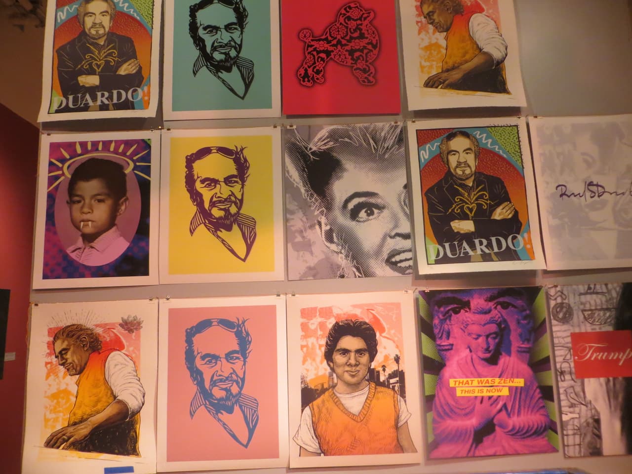 La exhibición en muy colorida.