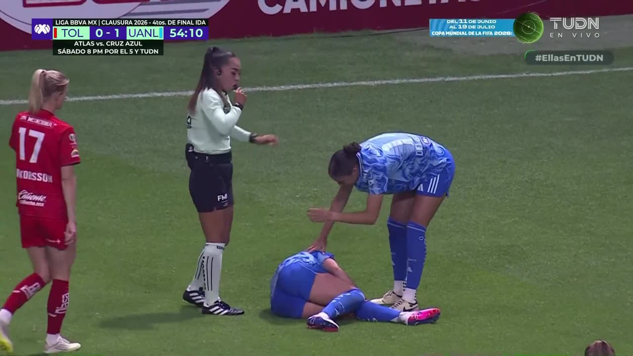 ¡Malas noticias para Tigres! Anika abandona el campo entre lágrimas por lesión