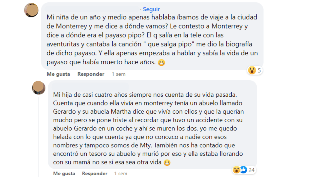 Mamás contaron las historias de 'vidas pasadas' de sus hijos