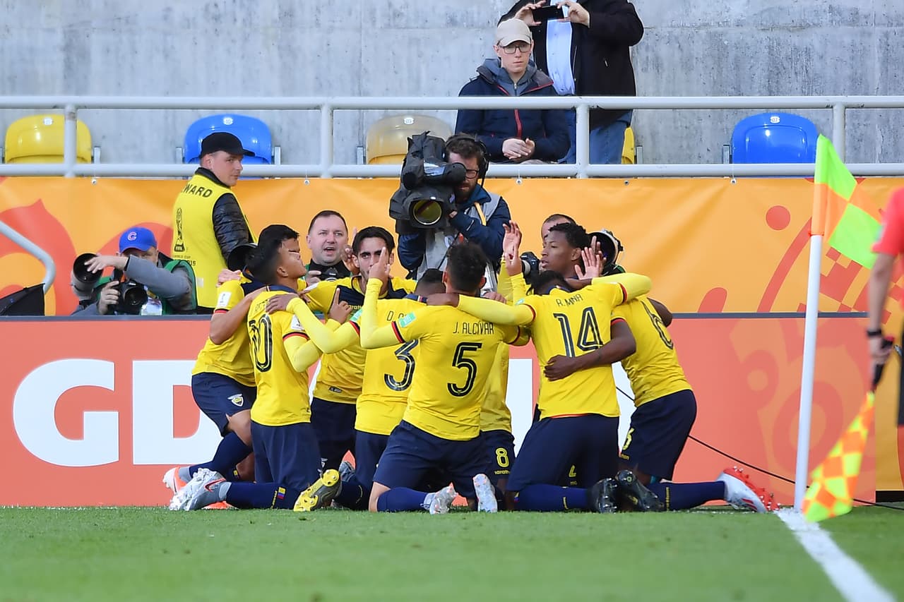 La selección sudamericana celebraba con energía su primer gol en el campeonato, ya que el 1-1 con Japón fue con autogol.