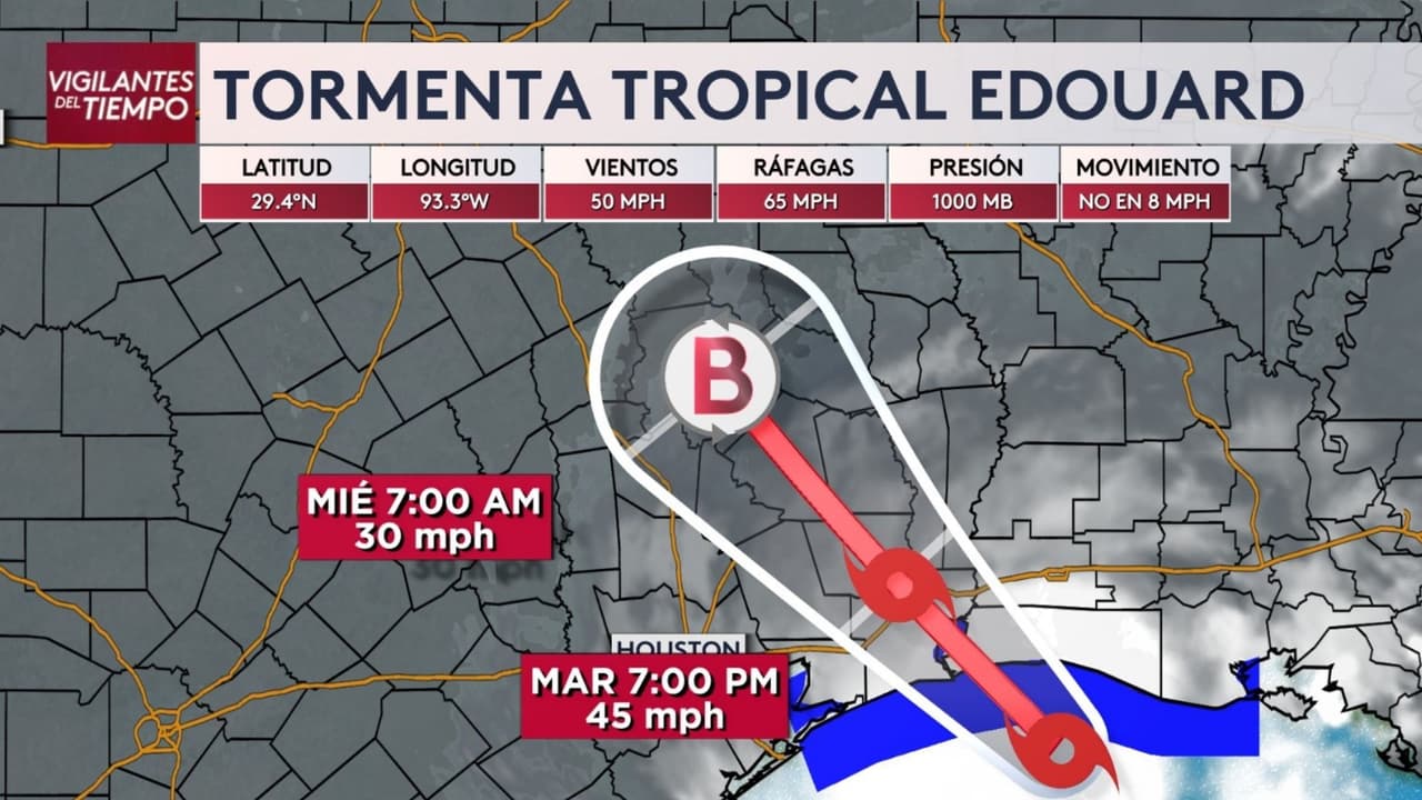 Edouard gana fuerza frente a Luisiana y amenaza con llegar en las próximas horas a la costa del sureste de Texas
