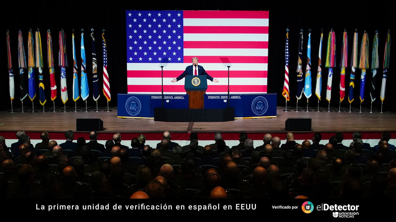 Trump no ha resuelto siete guerras ni es cierto que Biden nunca alabó la fortaleza del ejército: verificamos lo que dijo el presidente frente al alto mando militar