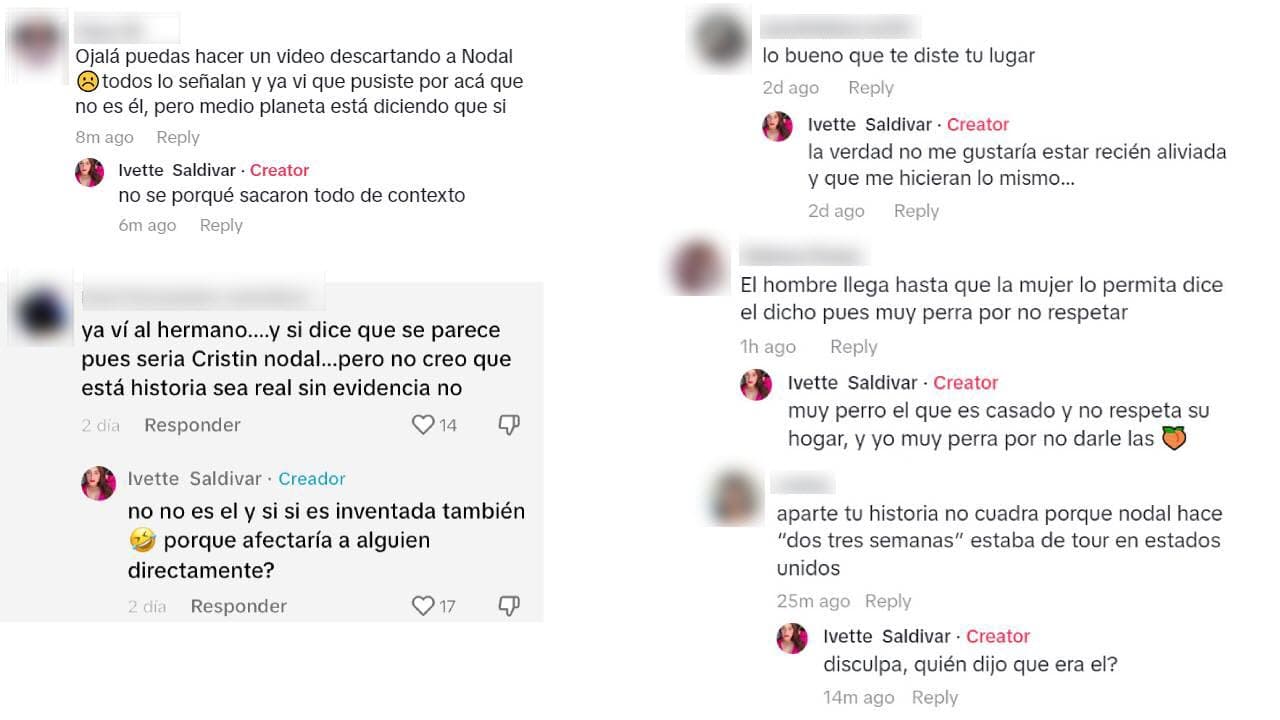 Ivette Saldívar desmiente que se trate de Christian Nodal.
