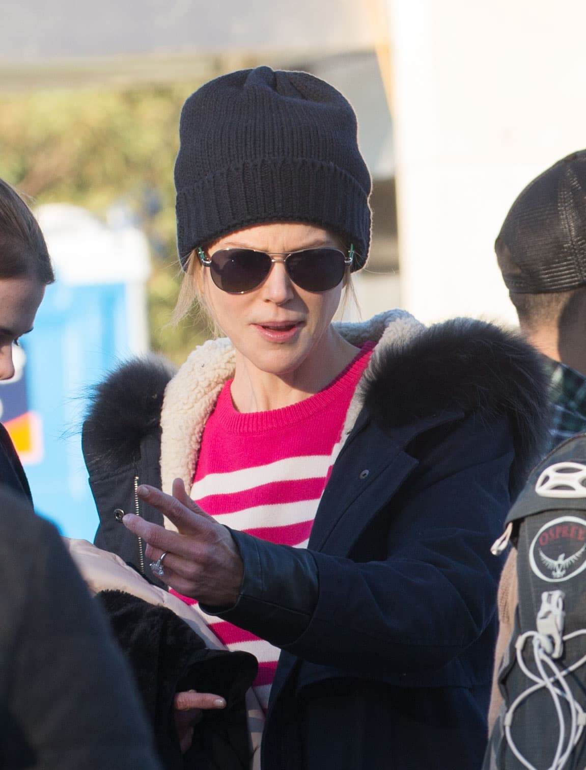 Nicole visitó la feria como cualquier otro turista.