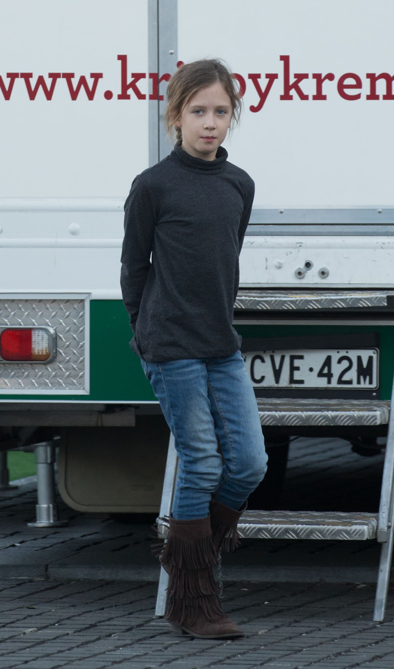 Las dos chicas disfrutaron de la feria.