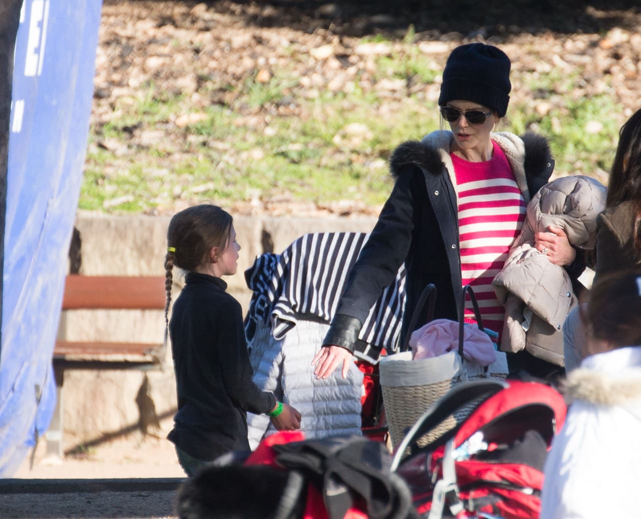 Y Nicole Kidman les compró varios ricos snacks.