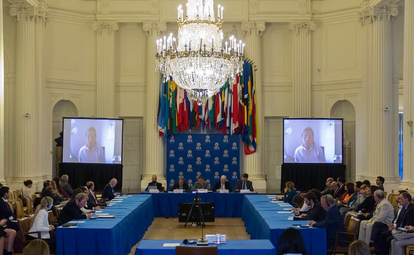 OAS sessions to analyze whether the situation in Venezuela should be referred to the International Criminal Court, October 16, 2017